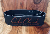 Deluxe Strap - Soft Leather Available in Cream, Chocolate or Black - Embroidered Lettering
