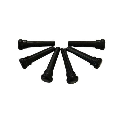 BRIDGE PINS for COLE CLARK 3 SERIES (BLACK WITH ABALONE) GRAPH TECH TUSQ - SET OF 6
