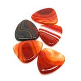 40% OFF Timber Tones Agate Tones Red Banded Agate 1 Guitar Pick