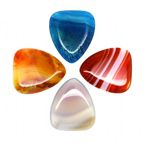 Timber Tones Agate Tones Mixed Pack of 4 Guitar Picks