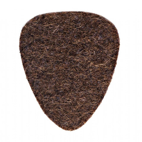 Timber Tones Felt Tones Brown Wool 1 Guitar Pick