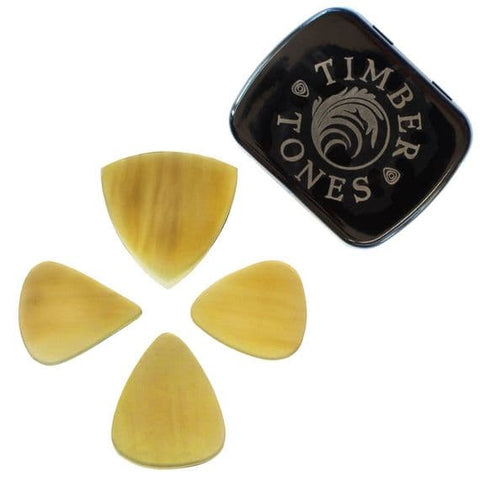 Timber Tones Flexi Tones Mixed Tin of 4 Guitar Picks