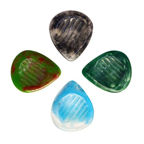 Timber Tones Resin Tones Grip Mixed Pack of 4 Guitar Picks