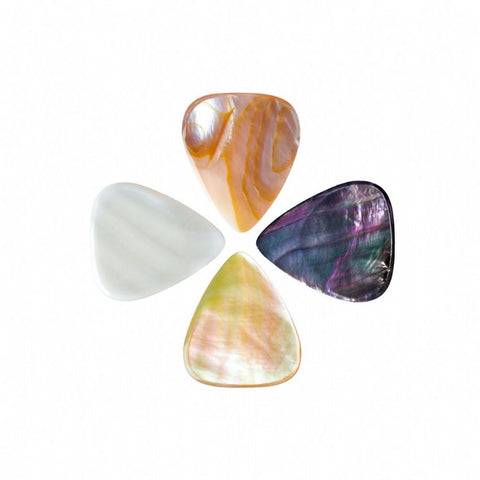 Timber Tones Shell Tones Mixed Pack of 4 Guitar Picks