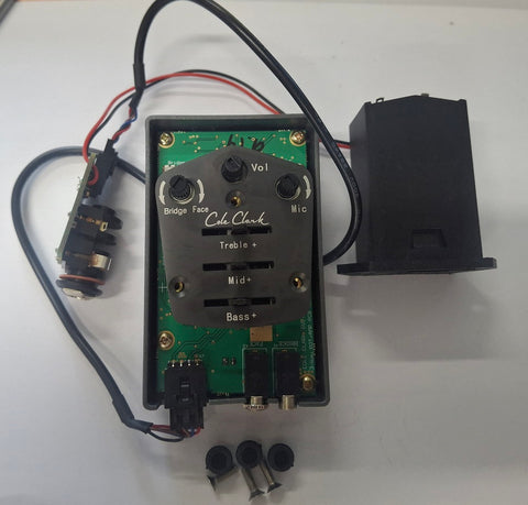 Cole Clark Old 3 Way Preamp Replacement including with End Pin Battery Box