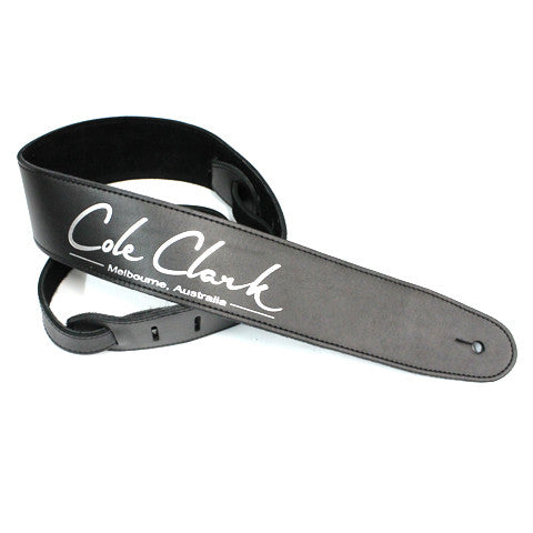Strap - Leather - Black with Silver or Gold Lettering